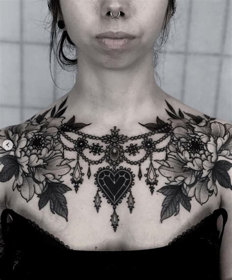 small upper chest tattoo female|60 Best Chest Tattoos For Women (2022)